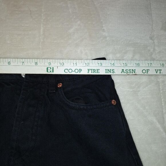 Black Zara straight leg button fly jeans - Picture 6 of 8